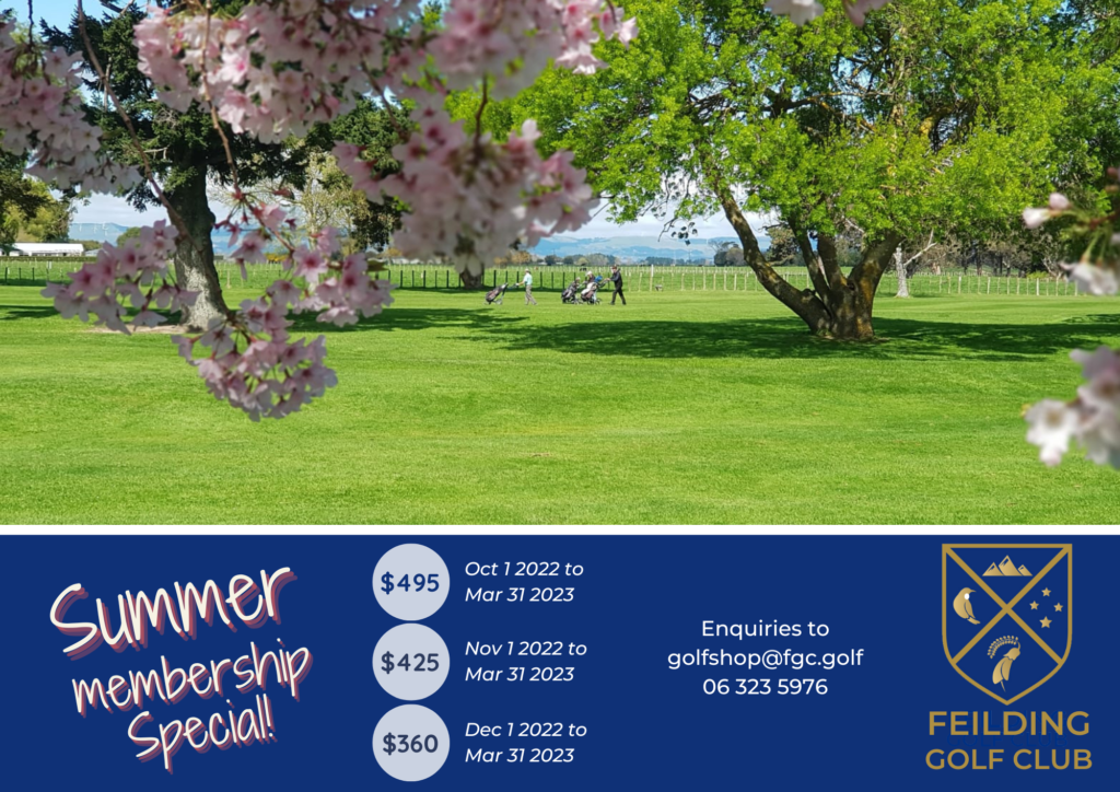 Summer Golf Feilding Golf Club